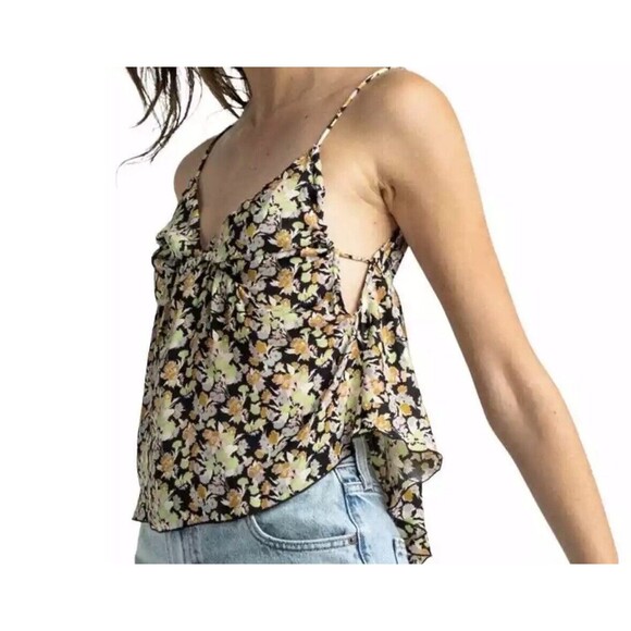 FREE PEOPLE Gardenia Printed Lightweight Cami Floral Top SIZE LARGE NWT - Picture 2 of 11